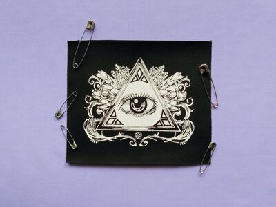Illuminati Eye of Providence Goth Punk Patch
