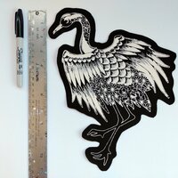 Large Japanese Crane Sew-on Back Patches - Thumbnail 2