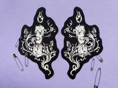 Moths & Candles Victorian Goth Patch