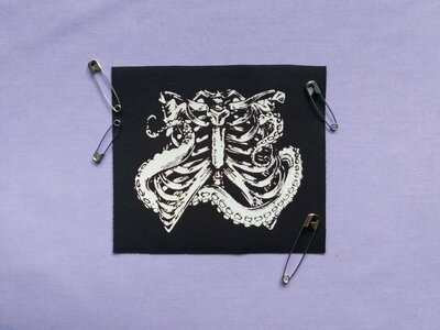 Ribcage Steampunk Patch