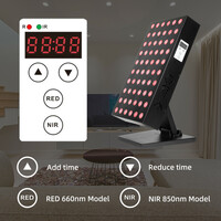 LED Beauty Therapy Light 300W – Red & Infrared Light Therapy Lamp 660nm/850nm Dual Control for Skin Care & Pain Relief (White/Black) - Thumbnail 5