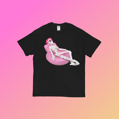 Leisure Skull T Shirt Black