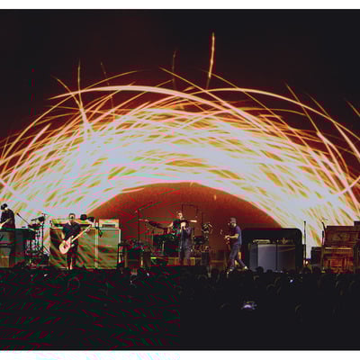 "scared of fear" sacramento 24.05.13 - pearl jam dark matter tour - large giclée print 24" x 16" - Thumbnail 1