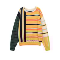 Round neck loose women's design niche temperament sweater - Thumbnail 2