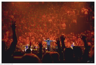 "Even Flow" Las Vegas 24.05.18 - Pearl Jam Dark Matter Tour - large giclée print 24" x 16"