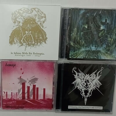 Deaths cold wind, dissection, damage, demonic lu st cds