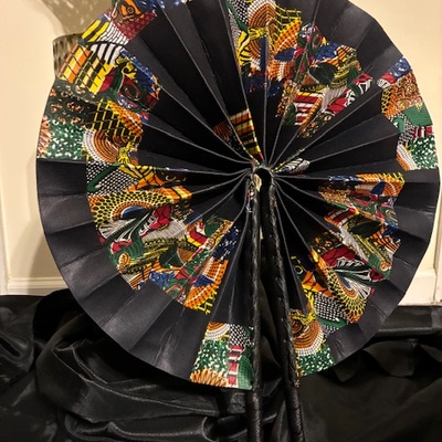Ankara printed fan xl - Thumbnail 1