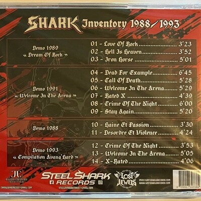 Shark - inventory 1988-1993 (new import cd of french heavy metal band - from lost jewels)