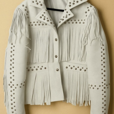 Crafted leather new men's motorcycle genuine white suede leather bomber slim fit biker jacket
