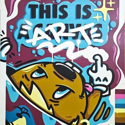 Paintig by topo "this is arte"