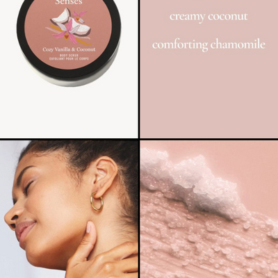 Senses cozy vanilla & coconut body scrub - final sale - Thumbnail 1