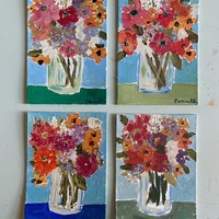 “Joy in Bloom” 5x7 inch still life, original painting no.01 - Thumbnail 1