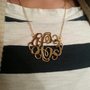 Script Monogram Necklace 2" (Ships 5 days from order date) - Thumbnail 1