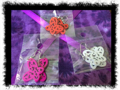 Cute Wood Carved Earrings. Fun to Wear.