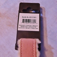 18" Plush Fleece Lined Pink  Collar - Thumbnail 2