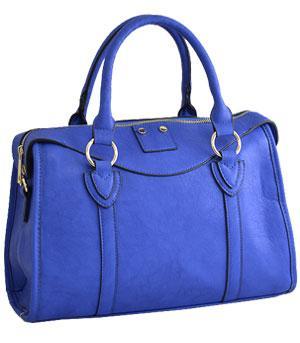 Blue Satchel Handbag