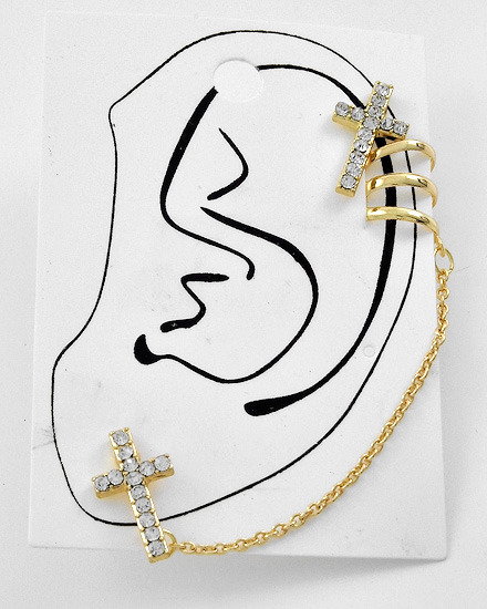 Cross Ear Cuff
