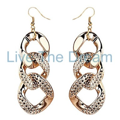 Drop chain earrings