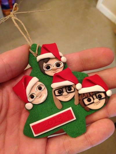 Custom Tree Ornaments 4 figures