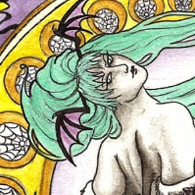 Morrigan aensland - darkstalkers fine art print
