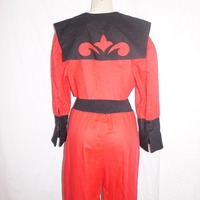 Vintage Side Effects Red/Black Jumper Size M - Thumbnail 2