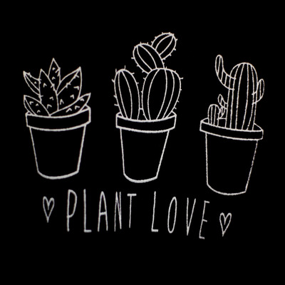 Plant love cropped sweater