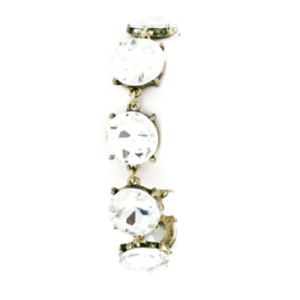 Clear Gem Link Bracelet