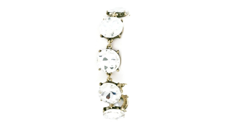 Clear Gem Link Bracelet
