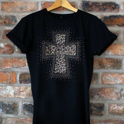 Leopard print cross
