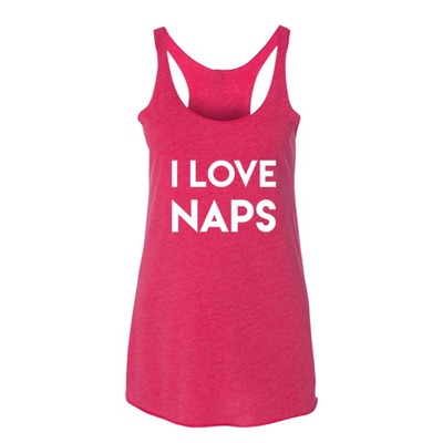 I love naps women's tank top