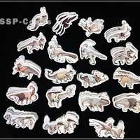 The marching band of the dinosaurs stickers