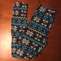 Blue Snowflake Leggings - Thumbnail 2