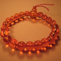 Orange Stretchy Glass Bracelet