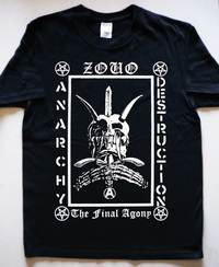 ZOUO Tシャツ S discharge A.F.P ブラックミーンズ　SDS jeansmate_205228043-000