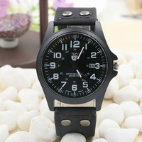 Nubuck leather Band Calendar Quartz Watch--CC-0158 - Thumbnail 2