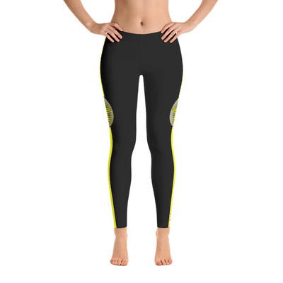 EVOLVE - Yellow  “Black” Leggings