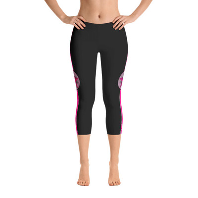 EVOLVE - Pink  “Black” Capris