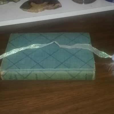 Kirsty/seaswimmer's seafoam (selkies' skins) white bookmark