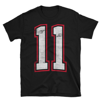 Number eleven 11 unisex t-shirt
