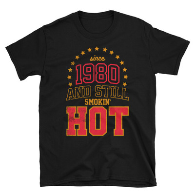 Born in 1980 unisex t-shirt