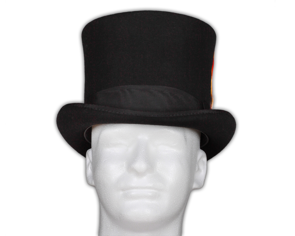Victorian top hat black Clearance