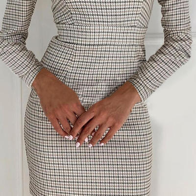 Design plaid dress