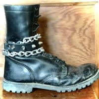 Loop & Pull Chain Leather Whip Bootstrap  - Thumbnail 8