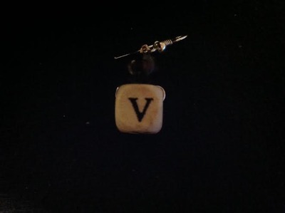Wooden Initial Earings